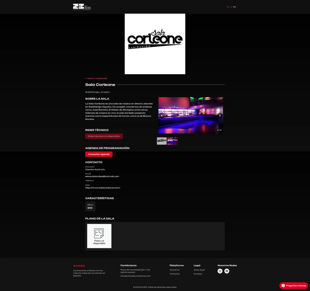 Imagen Detalle sala Acces